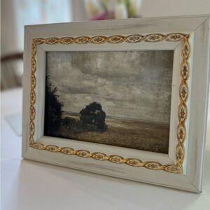 Elegant Gold and Cream Picture Frame